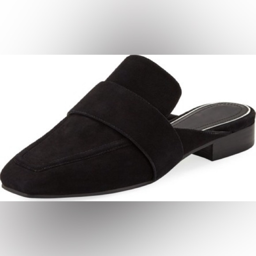 rag & bone Black Suede Pointed Mule
